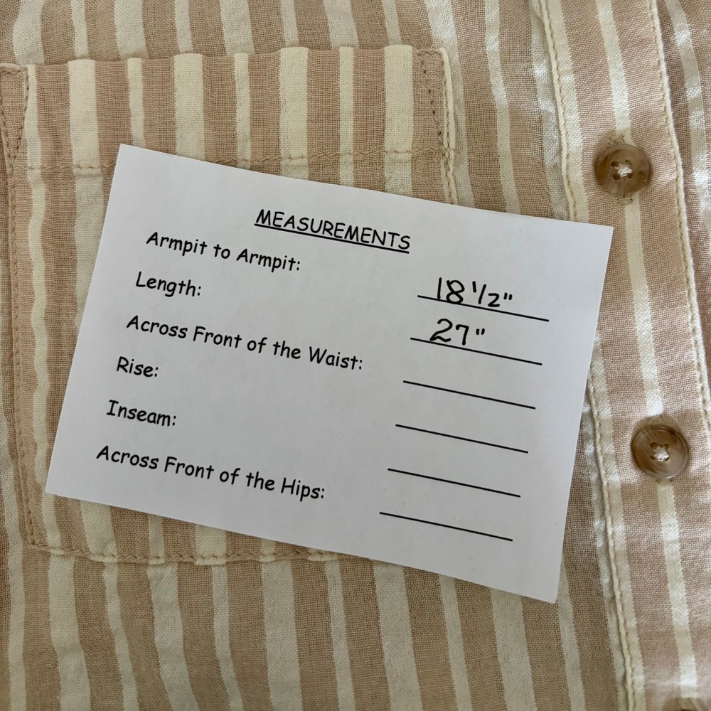 Anthropologie PILCRO The Hadley Relaxed Buttondown Shirt Top Striped Edition XXS - Picture 14 of 14